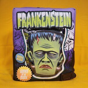 Loungefly Universal Monsters Frankenstein Mask Glow Mini Backpack With Coin Bag